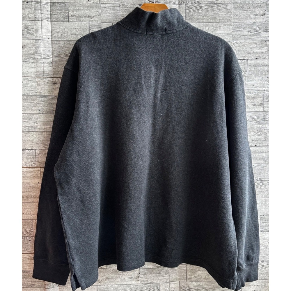 Polo Ralph Lauren sweater Mens XXL Gray Quarter Zip Pull Over - Picture 2 of 7